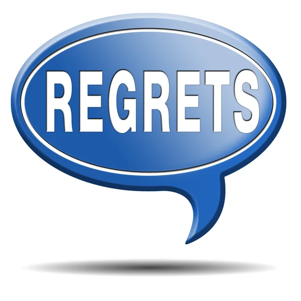 Regrets icon — Stock Photo, Image