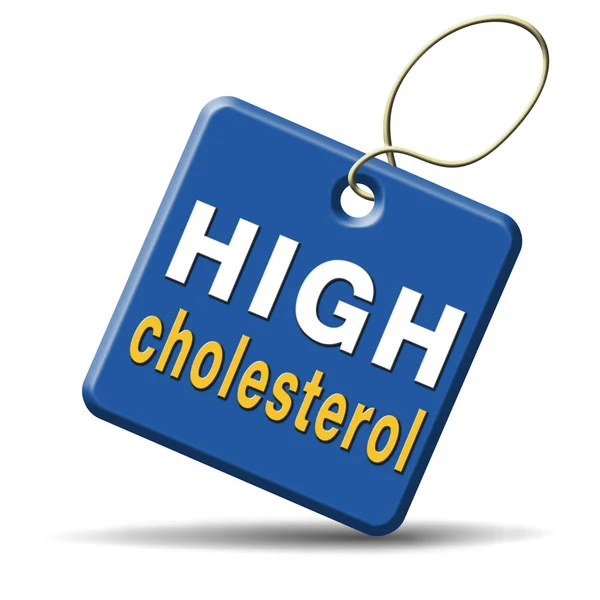 Cholesterol met hoog gehalte — Stockfoto