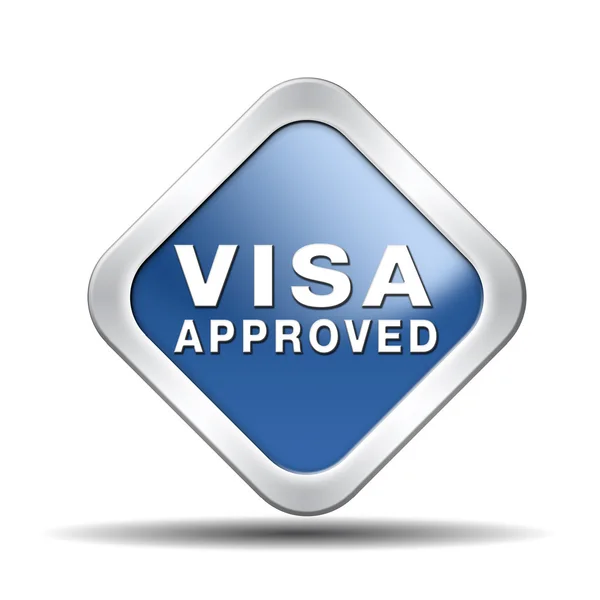 Visa approved — Stock Photo, Image