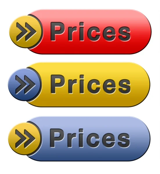 Prices button — Stock Photo, Image
