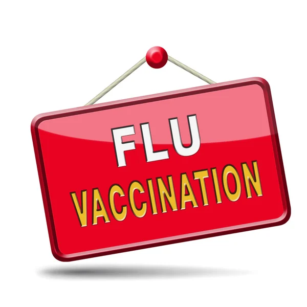 Вакцинация гриппа — стоковое фото