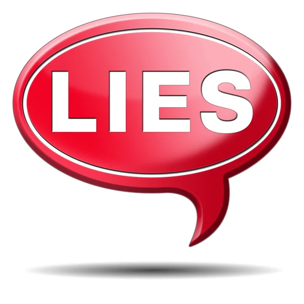 Lies icon — Stock Photo, Image