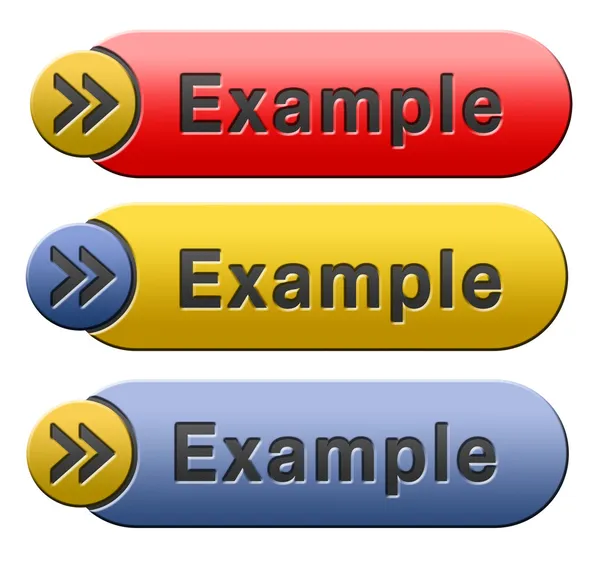 Example button — Stock Photo, Image