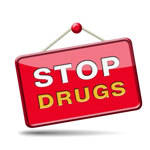 Stop drugsmisbruik — Stockfoto