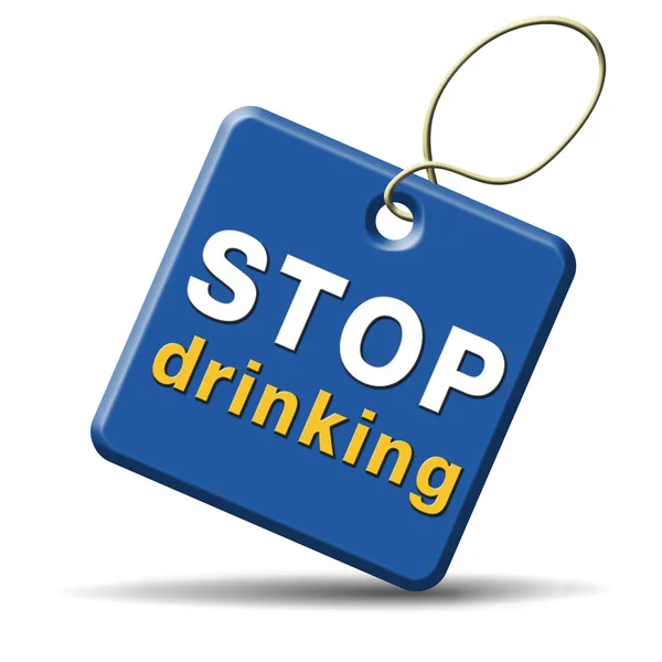 Przestać pić — Zdjęcie stockowe