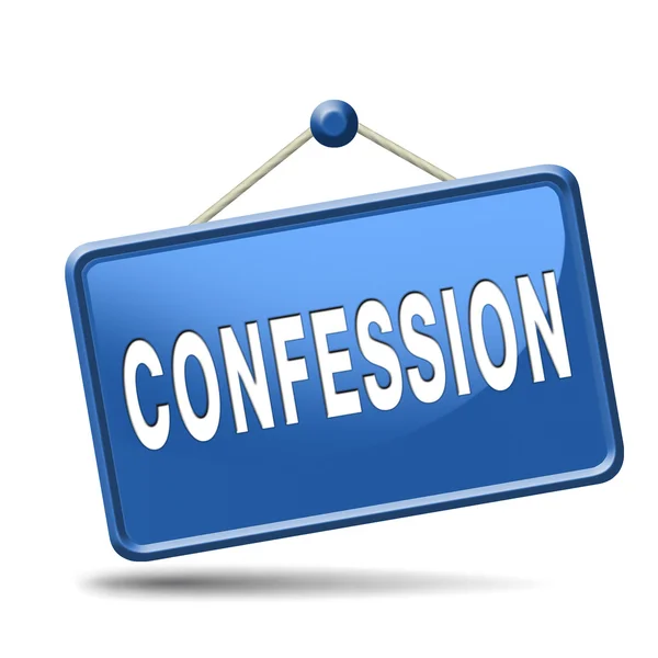 Confessione. — Foto Stock