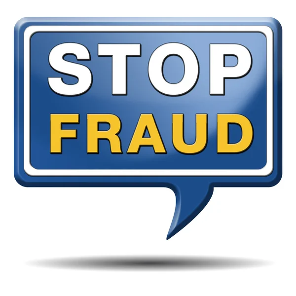 Stop fraude — Stockfoto