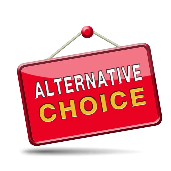 Escolha alternativa — Fotografia de Stock