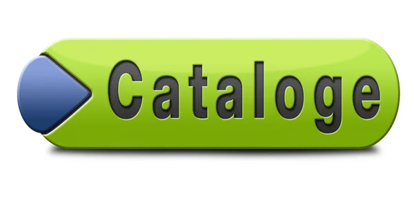 Botão de catálogo — Fotografia de Stock