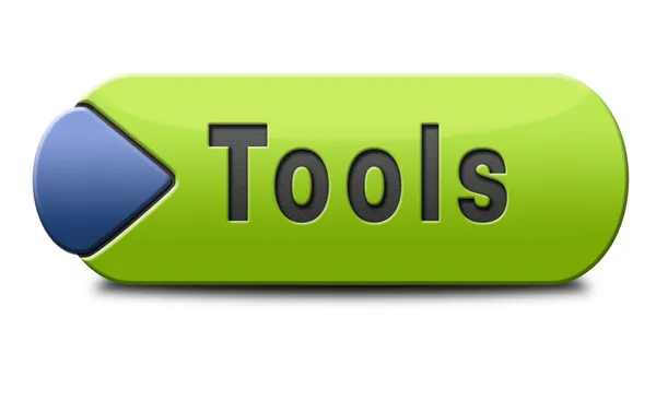 Tools button — Stock Photo, Image