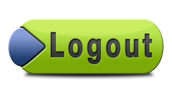 Logout do utilizador — Fotografia de Stock