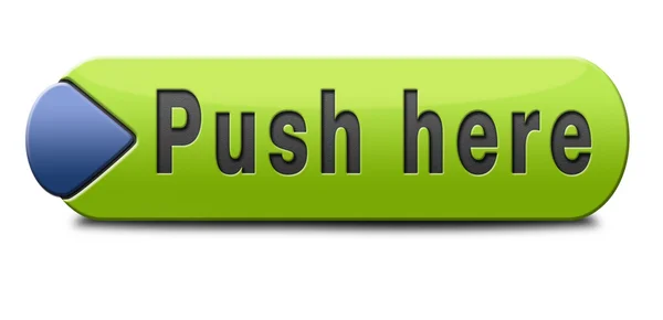 Push here — Stock Photo, Image