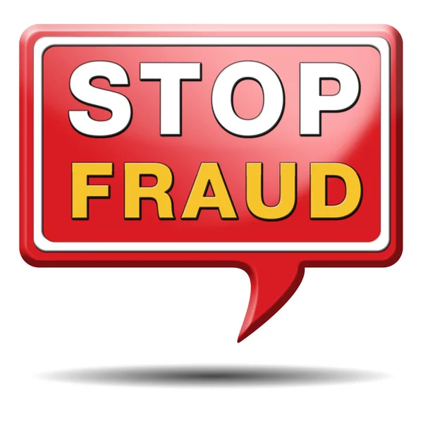 Stop fraude — Stockfoto