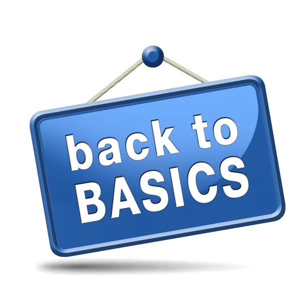 Back to basics — Stock Photo, Image