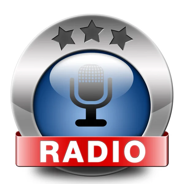 Ikona radiowa — Zdjęcie stockowe