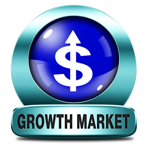Wzrost rynku — Zdjęcie stockowe