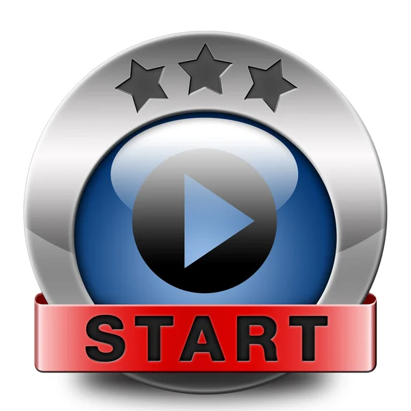 Start icon — Stock Photo, Image