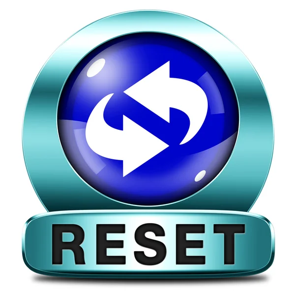 Reset icon — Stock Photo, Image