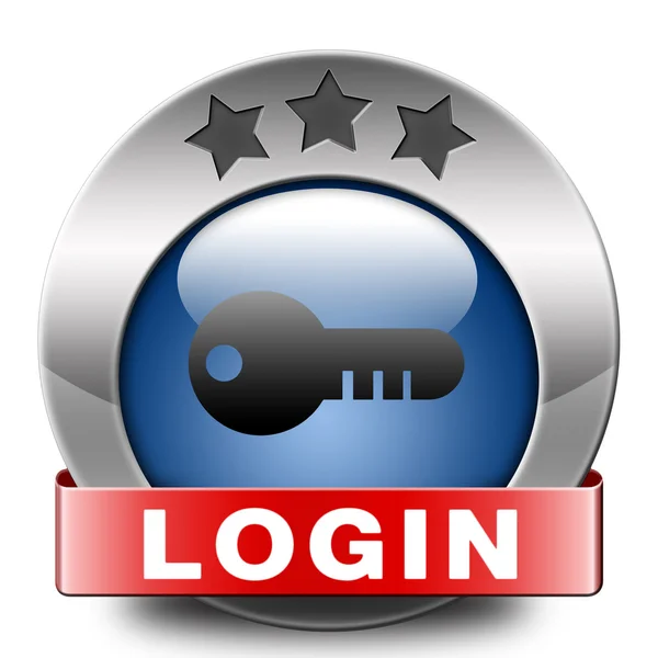 Icono de login —  Fotos de Stock