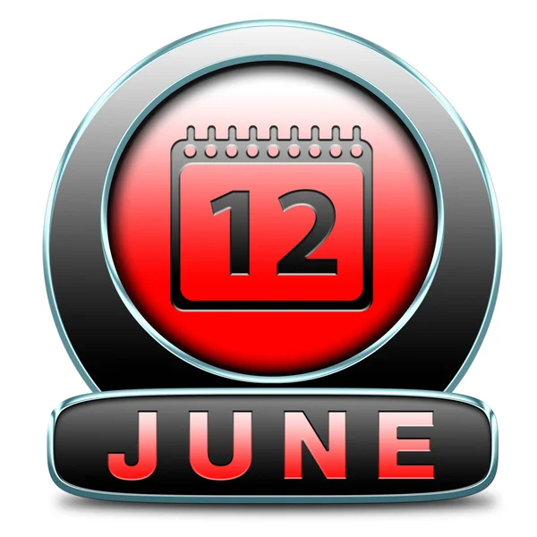 June icon — Stock Photo, Image
