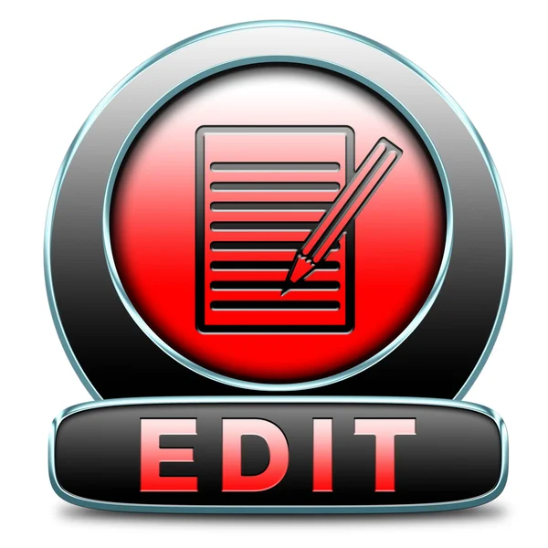 Edit icon — Stock Photo, Image