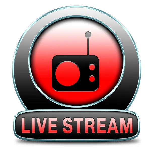 Live stream radio — Stockfoto
