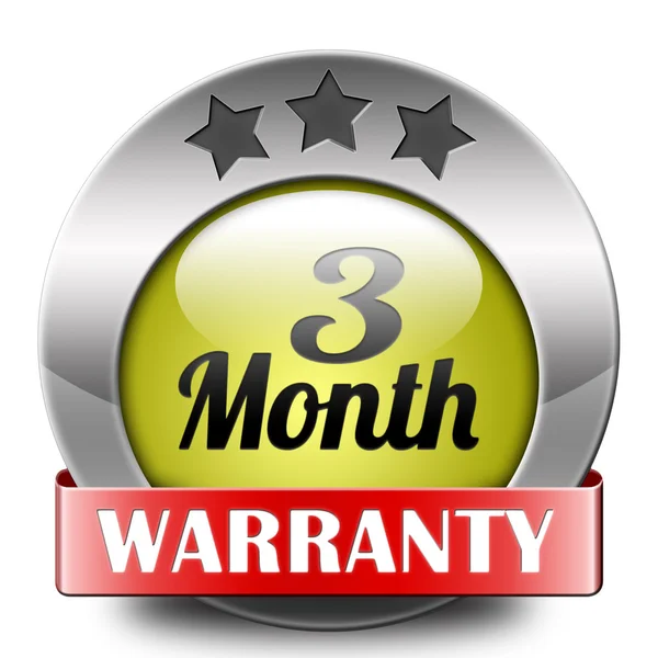 Three month warranty — Stock Photo, Image