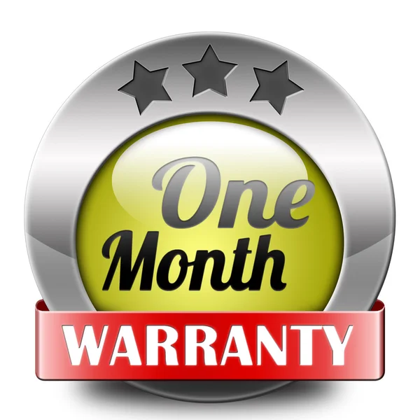 One month warranty — Stock Photo, Image