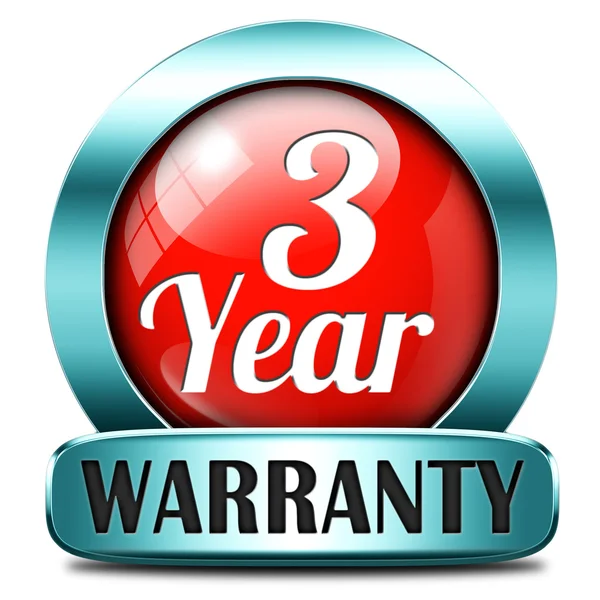 Three year warranty — Stock Photo, Image