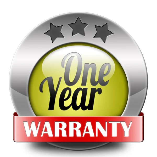 One year warranty — Stock Photo, Image