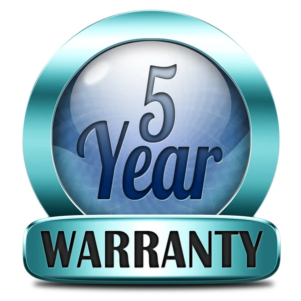 Five year warranty — Stock Photo, Image