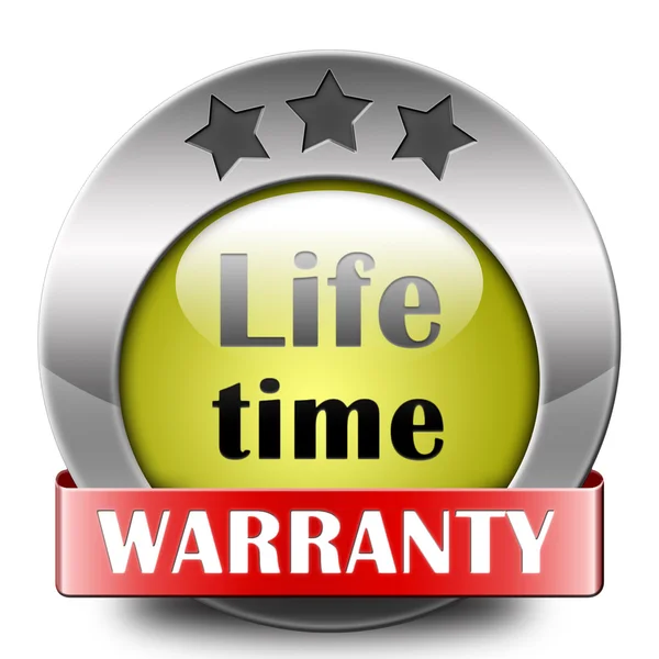 Life time warranty — Stock Photo, Image
