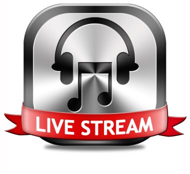 müzik canlı akışı düğmesini