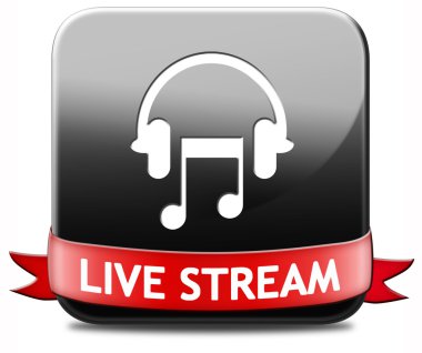 müzik canlı akışı düğmesini