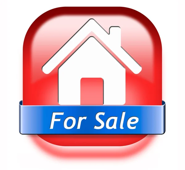 House for sale sign — Stock Photo, Image