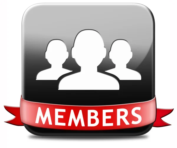 Members button — Stock Photo, Image