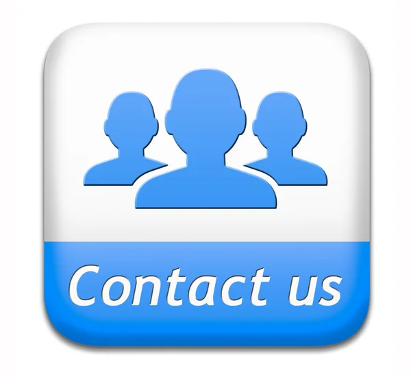 Neem contact op met ons knop — Stockfoto