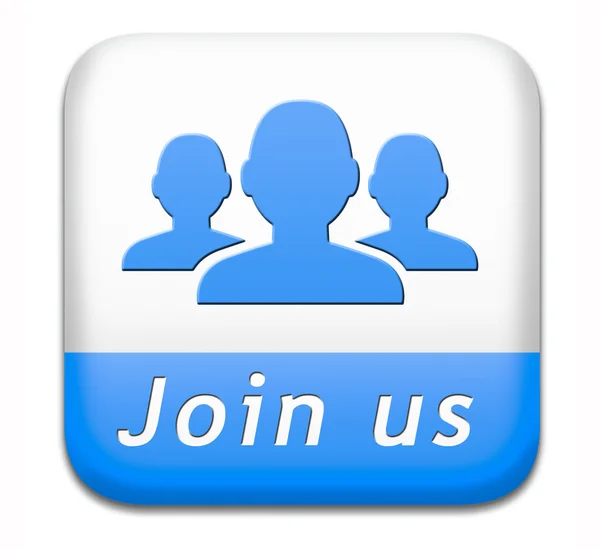 Join us button — Stock Photo, Image