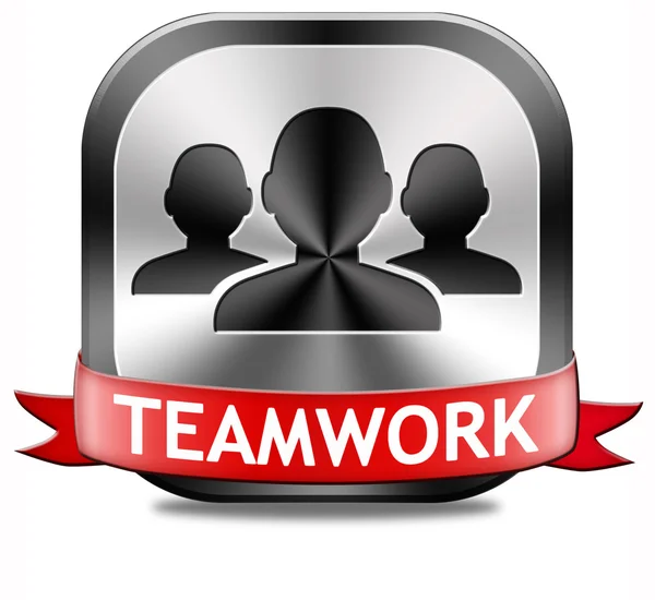 Teamwork-Button — Stockfoto