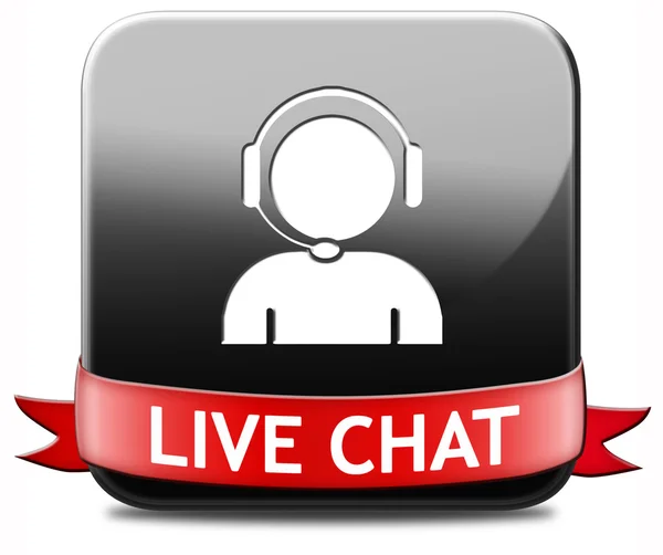 Live-Chat-Taste — Stockfoto