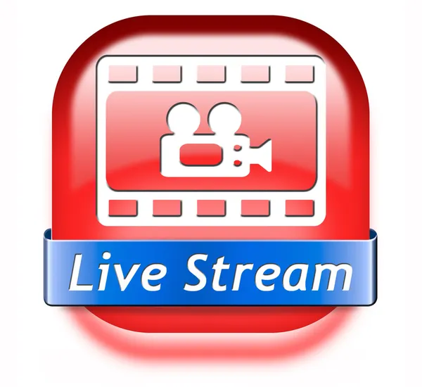 Live stream video or TV — Stock Photo, Image