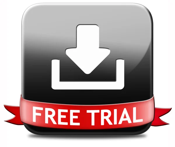 Free trial download button — Stock Photo, Image