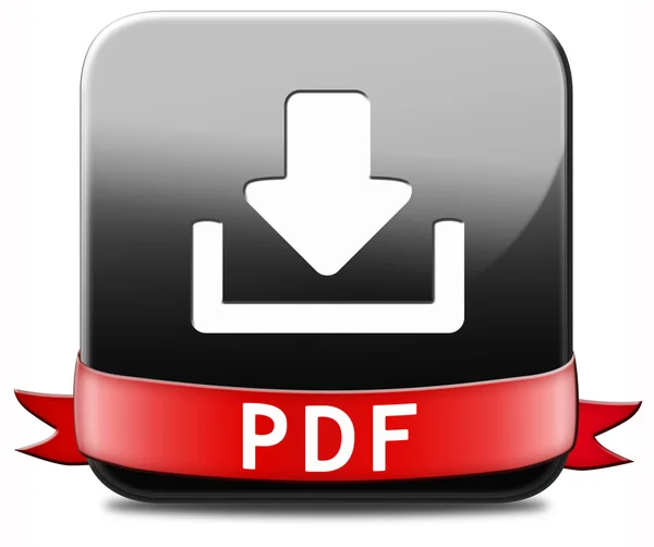 Pulsante download PDF — Foto Stock