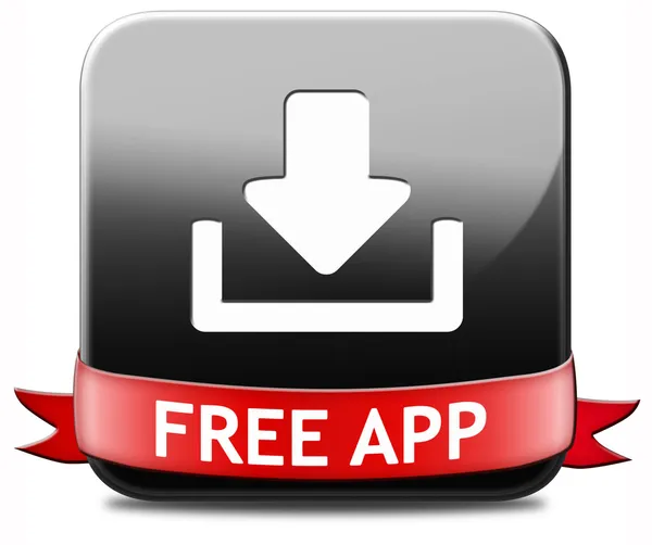 Free app download button — Stock Photo, Image