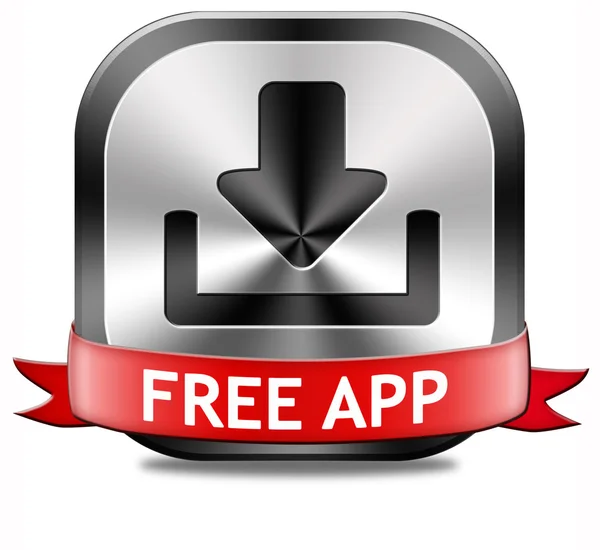 Free app download button — Stock Photo, Image