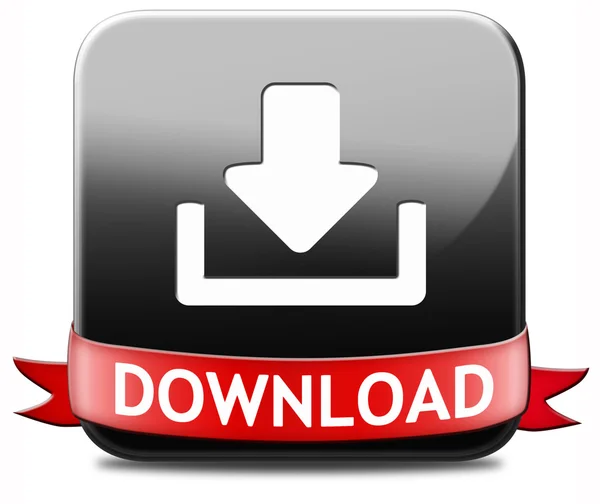Botão de download — Fotografia de Stock