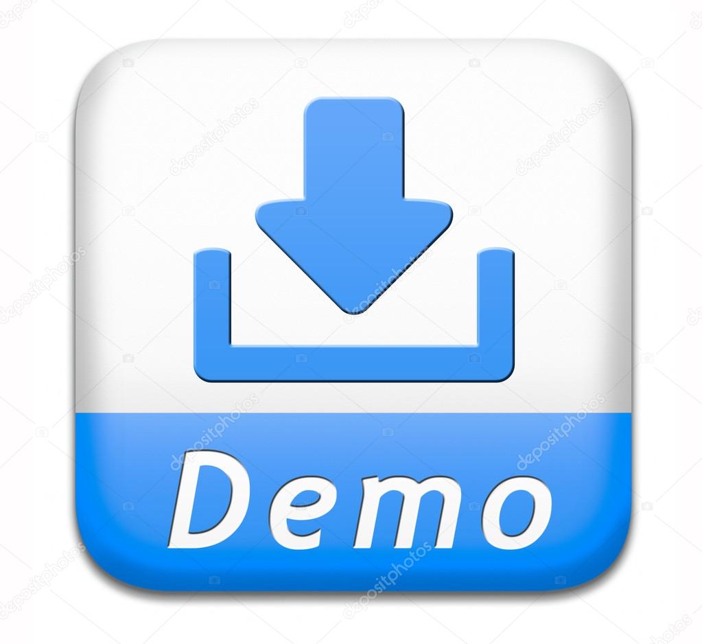 Demo download button Stock Photo by ©kikkerdirk 41684715