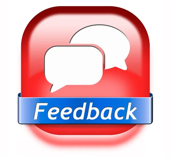 Feedback button — Stock Photo, Image