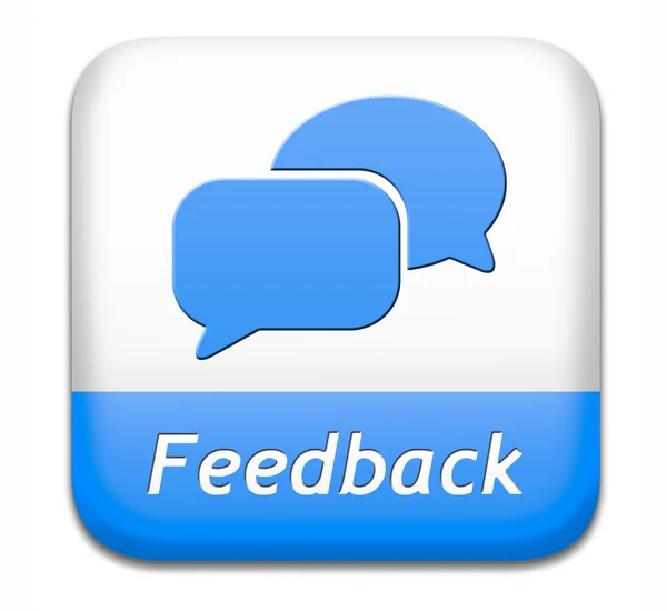 Feedback-knop — Stockfoto