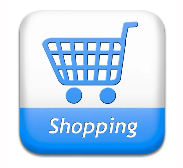Shopping button — Stock Photo, Image
